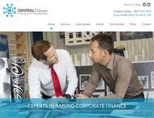 Tablet Screenshot of central-finance.com